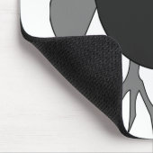 Creepy Halloween Owl Mousepad Muismat (Hoek)