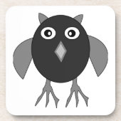 Creepy Halloween Owl Onderzetter (Voorkant)