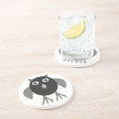 Creepy Halloween Owl Onderzetters (Zijkant)