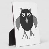 Creepy Halloween Owl Plaque Fotoplaat (Zijkant)
