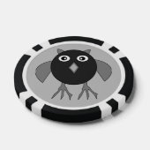 Creepy Halloween Owl Poker Chips (Enkel)