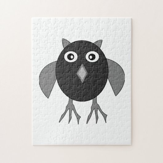 Creepy Halloween Owl Puzzle Legpuzzel (Verticaal)