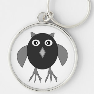 Creepy Halloween Owl Sleutelhanger