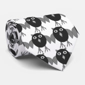 Creepy Halloween Owl Stropdas (Opgerold)