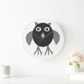 Creepy Halloween Owl Wall klok (Huis)