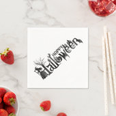 Creepy Halloween Paper Napkins Servetten (Insitu)