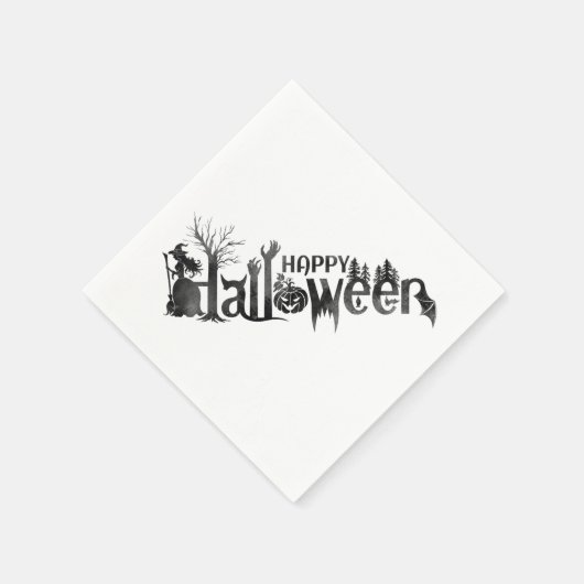 Creepy Halloween Paper Napkins Servetten (Hoek)