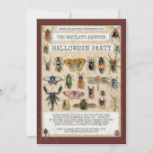 Creepy Halloween Party | Fun Bug Insect Collectie Kaart (Voorkant)