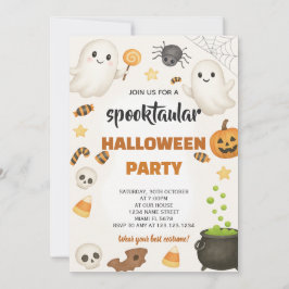 Creepy Halloween Party Kaart