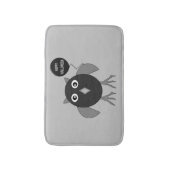Creepy Halloween Party Owl Bath Mat (Voorkant Verticaal)