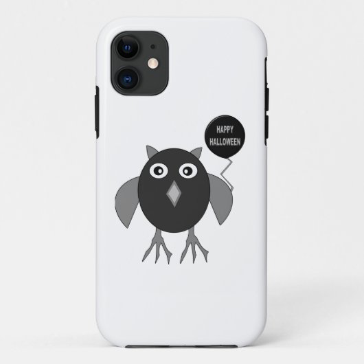Creepy Halloween Party Owl iPhone Case (Achterkant)