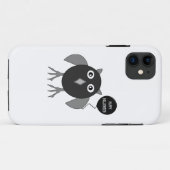Creepy Halloween Party Owl iPhone Case (Achterkant (horizontaal))