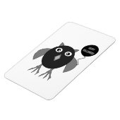 Creepy Halloween Party Owl Magnet Magneet (Linkerzijde)