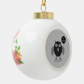 Creepy Halloween Party Owl Ornament (Links)