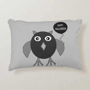 Creepy Halloween Party Owl Pillow Decoratief Kussen