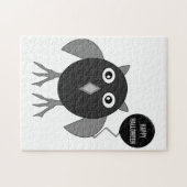 Creepy Halloween Party Owl Puzzle Legpuzzel (Horizontaal)