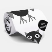 Creepy Halloween Party Owl Stropdas (Opgerold)