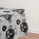 Creepy Halloween Party Owl Tablecloth Tafelkleed (Voorbeeld)