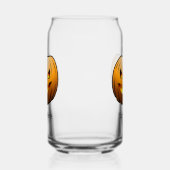 Creepy Halloween Pumpkin Face Blikvorm Glas (Links)