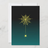 Creepy Halloween Pumpkin Kaart (Achterkant)