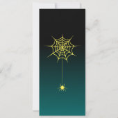 Creepy Halloween Pumpkin Kaart (Achterkant)