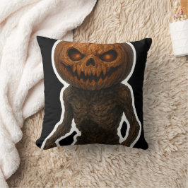 Creepy Halloween Pumpkin Monster Sticker Kussen