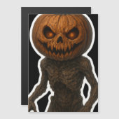 Creepy Halloween Pumpkin Monster Sticker Magnetische Uitnodiging (Voorkant / Achterkant)