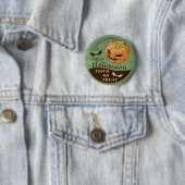 Creepy Halloween Pumpkin  | Pin-Button Ronde Button 5,7 Cm (In situ)