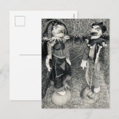 Creepy  Halloween Puppets Feestdagenkaart (Voorkant / Achterkant)