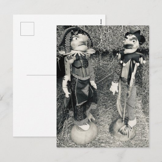 Creepy  Halloween Puppets Feestdagenkaart (Voorkant / Achterkant)