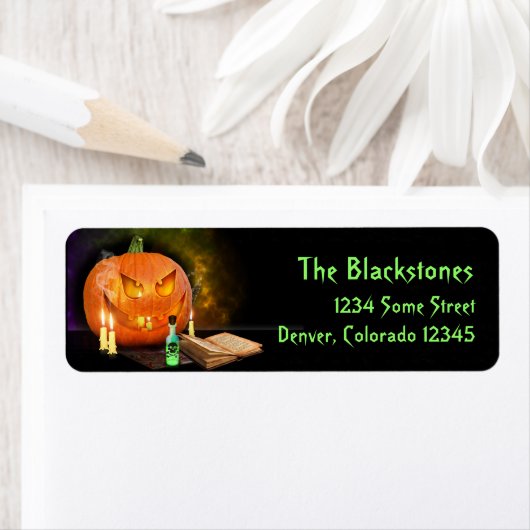 Creepy Halloween Return Address Labels (Insitu)