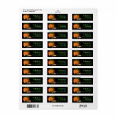 Creepy Halloween Return Address Labels (Full Sheet)