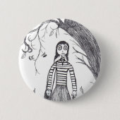 Creepy Halloween Ronde Button 5,7 Cm (Voorkant)