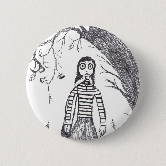 Creepy Halloween Ronde Button 5,7 Cm (Voorkant)
