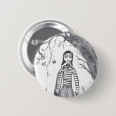Creepy Halloween Ronde Button 5,7 Cm (Voorkant /achterkant)