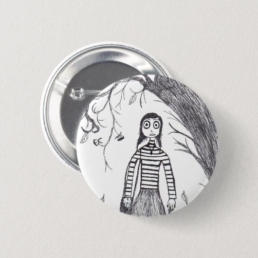 Creepy Halloween Ronde Button 5,7 Cm (Voorkant /achterkant)