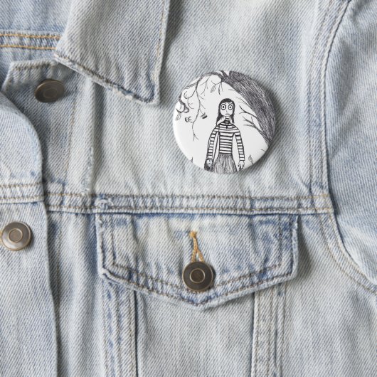 Creepy Halloween Ronde Button 5,7 Cm (In situ)