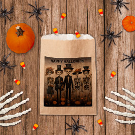 Creepy Halloween Skeletten Goody Treat Bag Bedankzakje
