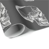 Creepy Halloween Skull Cadeaupapier (Rol Hoek)