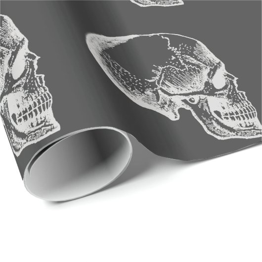 Creepy Halloween Skull Cadeaupapier (Rol Hoek)