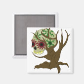 Creepy Halloween Skull Magneet (Voorkant / Achterkant)