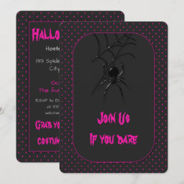 Creepy Halloween Spider Kaart