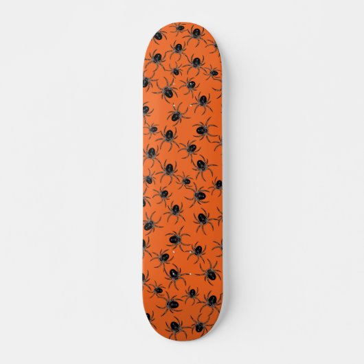 Creepy Halloween Spiders Skateboard (Voorkant)