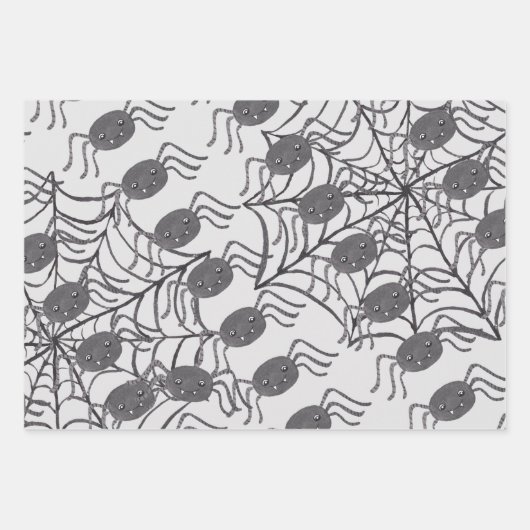 Creepy Halloween Thema Bats Pompoenen Geesten Inpakpapier Vel (Voorkant 3)