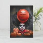 Creepy Halloween uitnodiging (Staand voorkant)