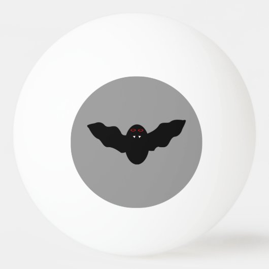 Creepy Halloween Vampier Bat Ping Pong Ball (Voorkant)