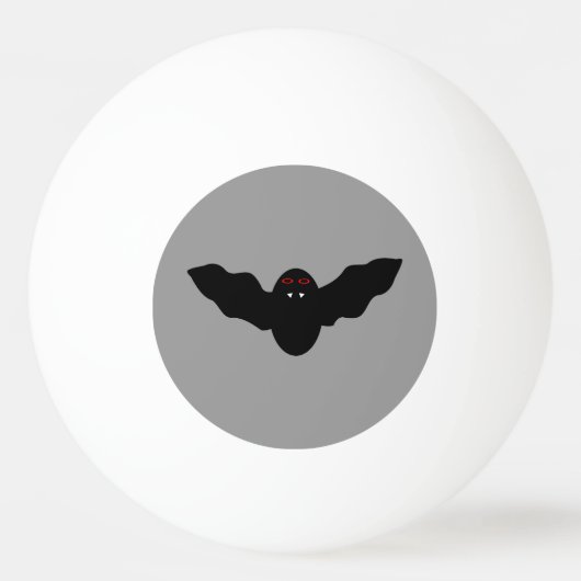Creepy Halloween Vampier Bat Ping Pong Ball (Achterkant)