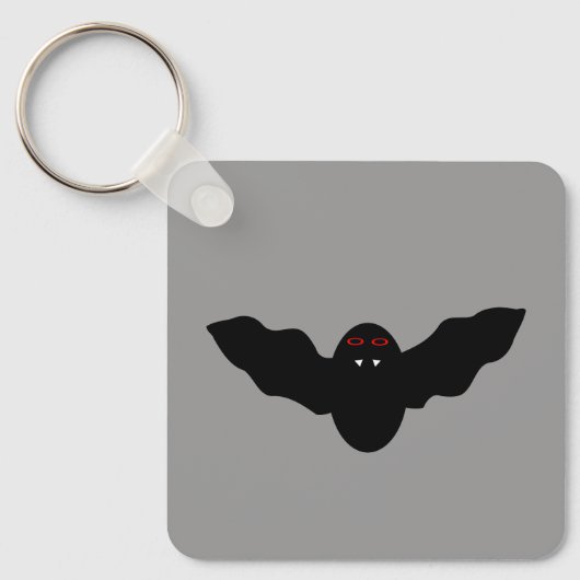 Creepy Halloween Vampire Bat Aangepast Sleutelhanger (Voorkant)