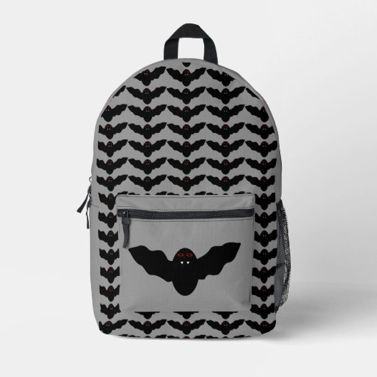Creepy Halloween Vampire Bat Bedrukte Rugzak (Voorkant)