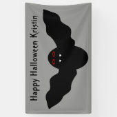 Creepy Halloween Vampire Bat Custom Banner (Verticaal)